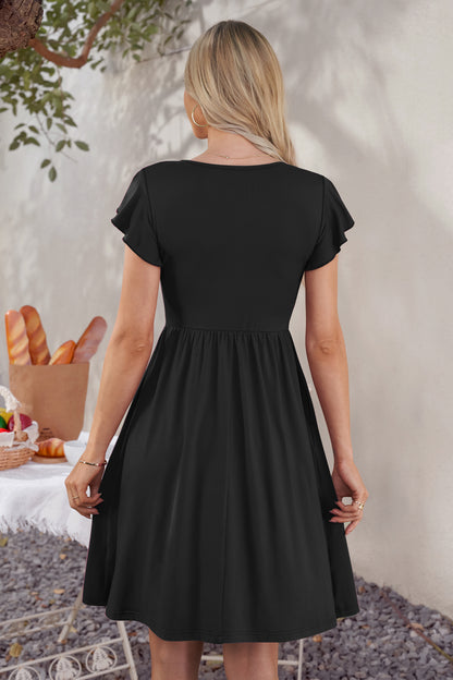 AUSELILY Swing Button Down Dress Beach Vacation Travel Outfit