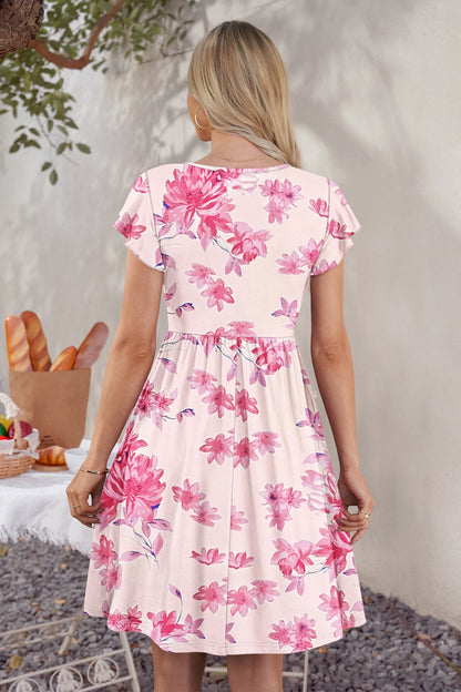 AUSELILY Swing Button Down Dress Beach Vacation Travel Outfit