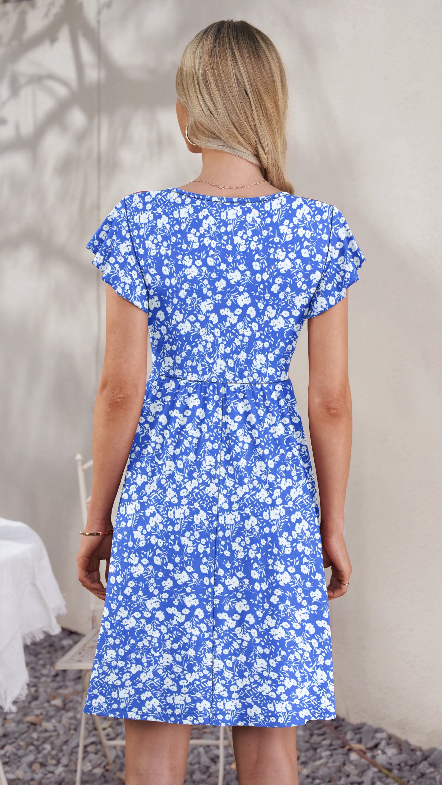 AUSELILY Swing Button Down Dress Beach Vacation Travel Outfit